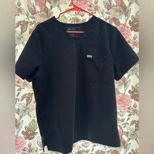 Figs single pocket scrub top